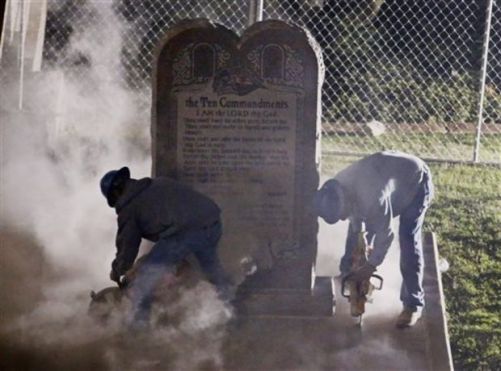 Ten Commandments being removed from Oklahoma Supreme Court