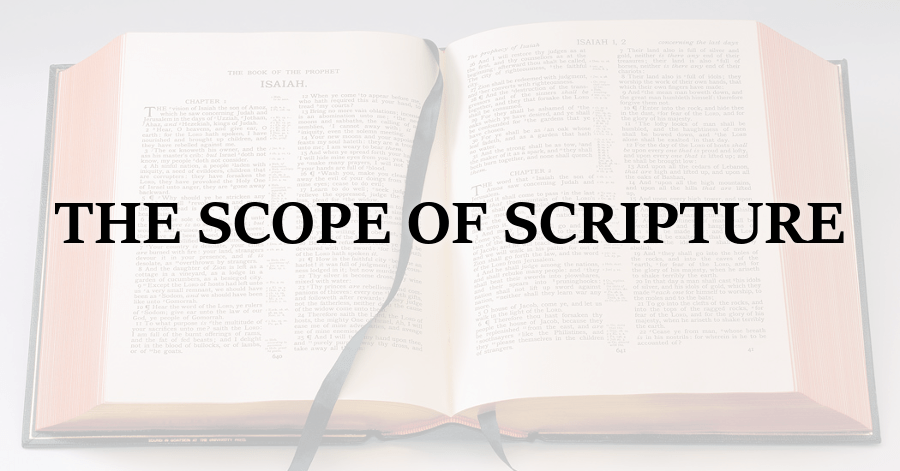 Scope of Scripture