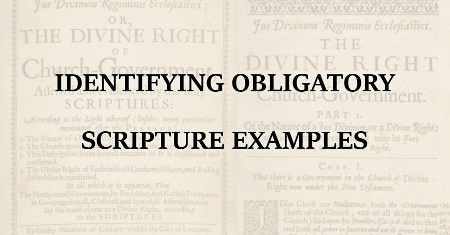 Identifying Obligatory Scripture Examples