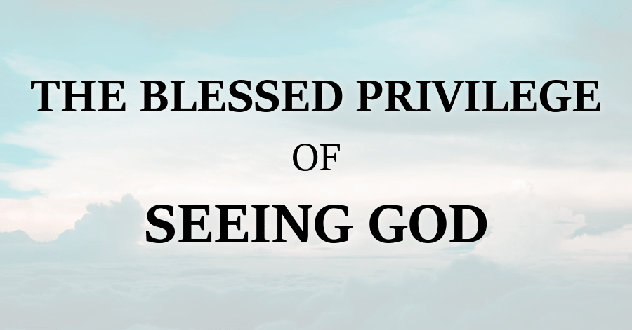 Blessed Privilege of Seeing God