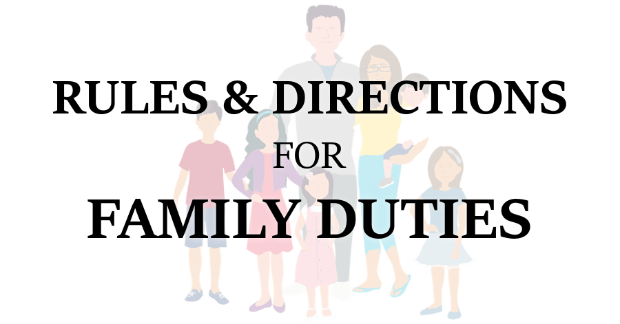 Rules and Directions for Family Duties
